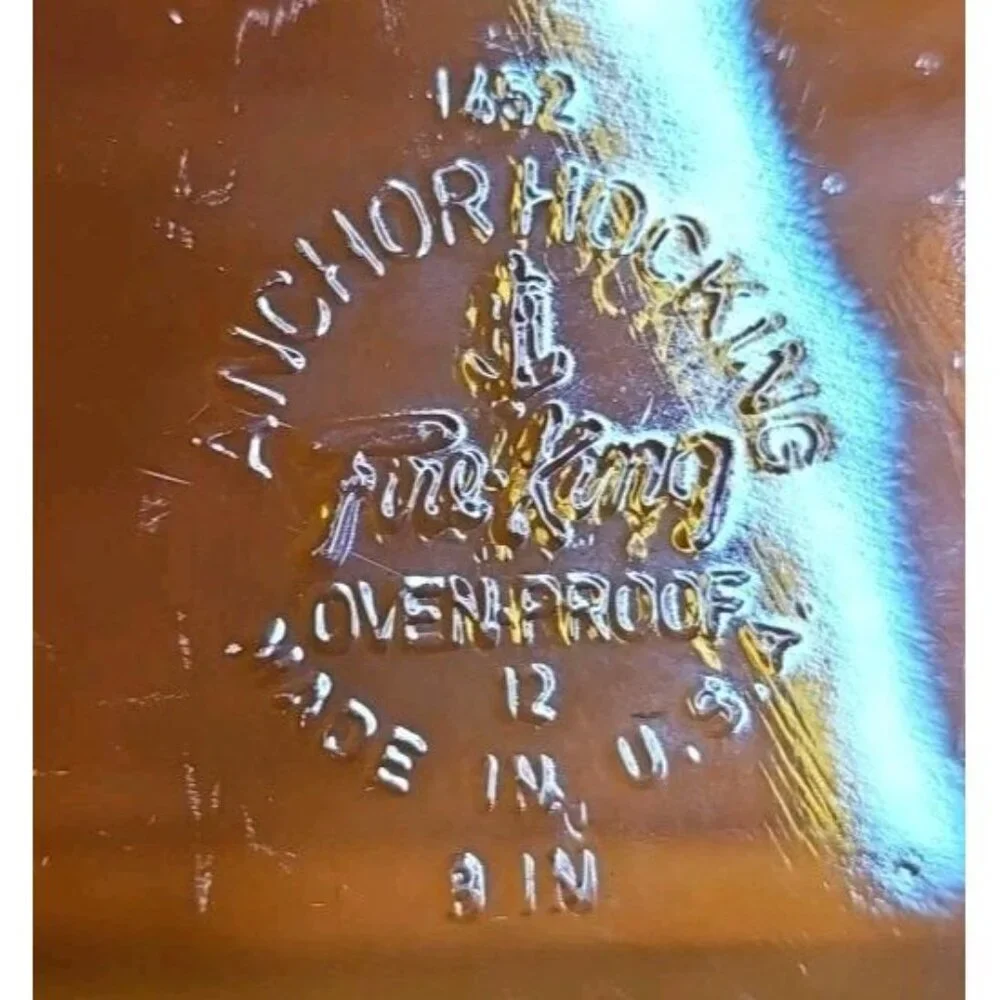 ANCHOR HOCKING: amber Baking Dish 8